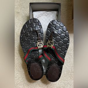 Gucci sandals worn once in excellent condition